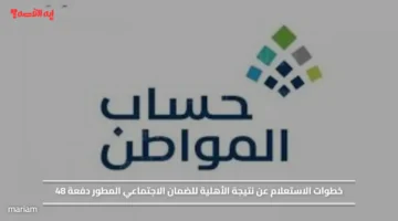 خطوات الاستعلام عن نتيجة الأهلية للضمان الاجتماعي المطور دفعة 48